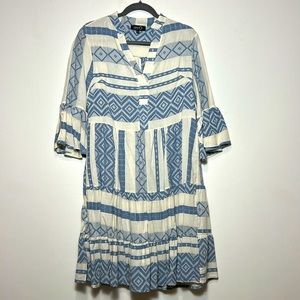 GREECE-INSPIRED SUN DRESS - Blue and White - perfect for brunch and showers
